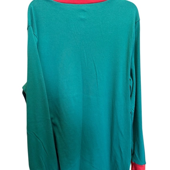 Dr. Seuss The Grinch Green and Red Long Sleeve Sleep Tee - Picture 2 of 6